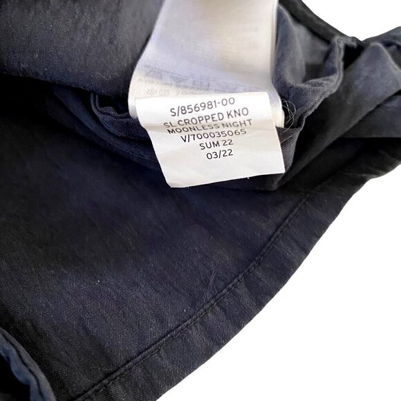 Gap TENCEL™ Lyocell Cropped Knot Tank Top Moonless Night- S Tall NWOT - Picture 8 of 8